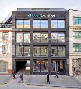 Image showing the front facade of OpenExchange London Event Centre building